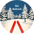 Load image into Gallery viewer, "Ski Naked"-Sticker