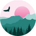 Load image into Gallery viewer, "Over Mountains"-Sticker
