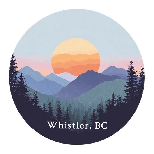 "Mountain blues"-Sticker